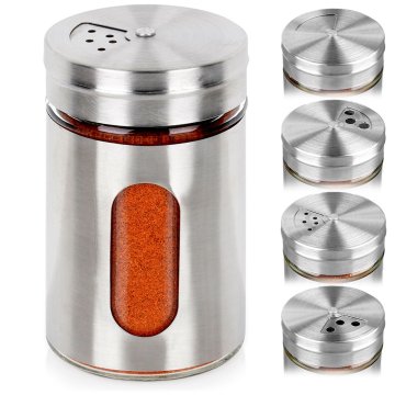 shumee Posoda za začimbe s cedilom, steklena, 100 ml