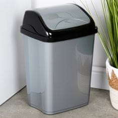 Artemis Plastični nagibni koš za odpadke za pisarno, kopalnico, kuhinjo, 16 l