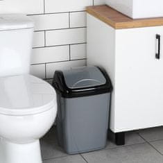 Artemis Plastični nagibni koš za odpadke za pisarno, kopalnico, kuhinjo, 16 l