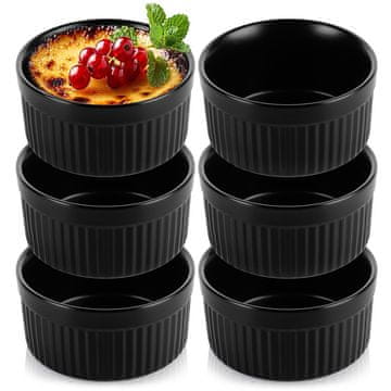 Artemis 6x Keramična skleda za enolončnico Ramekin, odporna na pečico, 260 ml