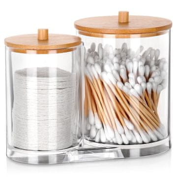 shumee Posodica za vatirane palčke in vatirane blazinice