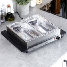 Artemis Električni grelnik hrane za bifejske jedi, prenosne posode Bain Marie