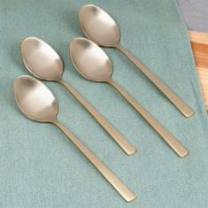shumee Zlate jeklene čajne žličke, 4 kosi.