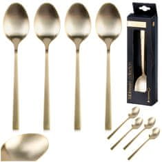 shumee Zlate jeklene čajne žličke, 4 kosi.