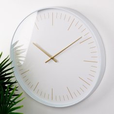 shumee Stenska ura iz belega zlata 50 cm