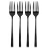 Artemis 4x črne desertne vilice Dessert Cakes Majhne vilice Set vilic