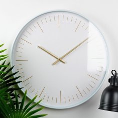 shumee Stenska ura iz belega zlata 50 cm