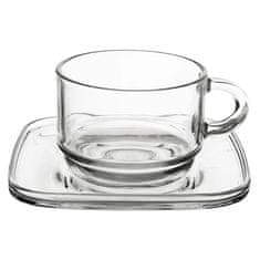 shumee Steklena skodelica s krožnikom 250 ml 6 kosov.