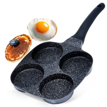 shumee Granitna ponev za jajca s 4 luknjami BLACK LINE 19x19 cm