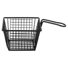 shumee Košarica za pomfrit črna 22x13x8 cm