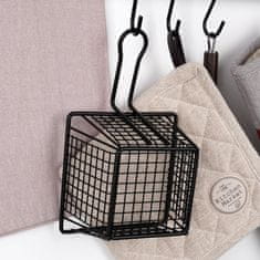 shumee Košarica za pomfrit črna 22x13x8 cm