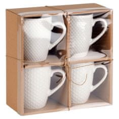 shumee Bele keramične skodelice 400 ml 4 kosi.