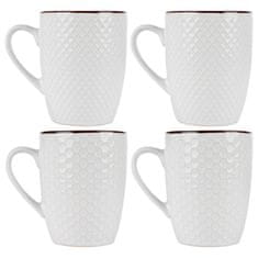 shumee Bele keramične skodelice 400 ml 4 kosi.