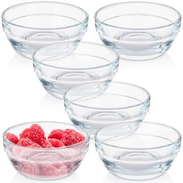 Excellent Houseware Steklene sklede 7,5 cm, 80 ml 6 kosov.