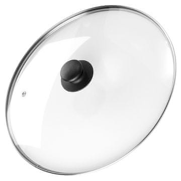shumee Stekleni pokrov za lonce in ponve Univerzalni gumb 32 cm