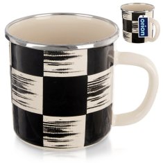 shumee Emajliran vrček CHECKERBOARD 400 ml