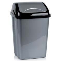 Artemis Plastični nagibni koš za odpadke za pisarno, kopalnico, kuhinjo, 26 l