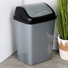 Artemis Plastični nagibni koš za odpadke za pisarno, kopalnico, kuhinjo, 26 l