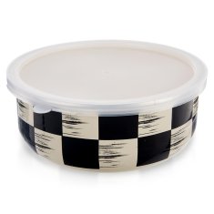 shumee Emajlirana skleda s pokrovom, ŠAHOvita plošča, 19 cm, 1,5 l