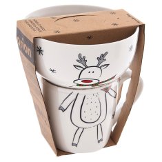 shumee Porcelanasta skodelica s skledo za otroke, 2 kosa.