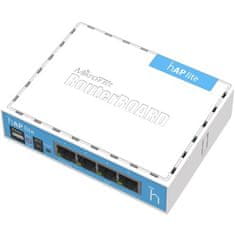 Mikrotik | hAP Lite Classic | RB941-2nD | 802.11n | 10/100 Mbit/s | Vrata Ethernet LAN (RJ-45) 4 | Podpora za mesh Ne | MU-MiMO Ne | Ne mobilni širokopasovni dostop | Tip antene Notranja | 1xUSB | 12 mesecev