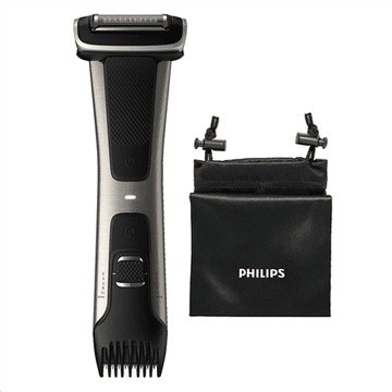 shumee Philips | Brivnik za telo, primeren za prhanje | BG7025/15 | Brivnik za telo | Število stopenj dolžine 5 | Črna/nerjaveča