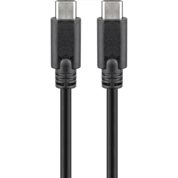 shumee Goobay | USB-C kabel | Moški | 24-pinski USB-C | Moški | 24-pinski USB-C | Črna | 1 m