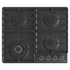 shumee Gorenje | Štedilnik | GW642AB | Plinska | Število gorilnikov/kuhalnih con 4 | Gumbi | Črna