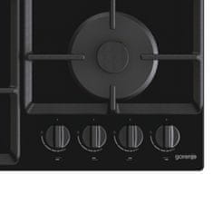 shumee Gorenje | GTW641EB | Štedilnik | Plinska plošča na steklu | Število gorilnikov/kuhalnih con 4 | Gumbi | Črna
