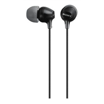 shumee Sony | MDR-EX15LP | Slušalke v ušesu | Črne | Serija EX