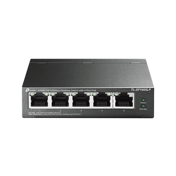 TP-Link | Stikalo | TL-SF1005LP | Neupravljano | Namizno | Število vrat 10/100 Mbps (RJ-45) 5 | Število vrat 1 Gbps (RJ-45) | Število vrat PoE 4 | Število vrat PoE+ | Vrsta napajanja Zunanje |