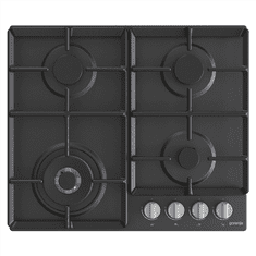 shumee Gorenje | Štedilnik | GW641EXB | Plinska | Število gorilnikov/kuhalnih con 4 | Gumbi | Črna