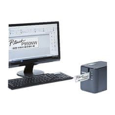 shumee Brother P-Touch | PT-P950NW | Enobarvni | Termo prenos | Drugo | Črna