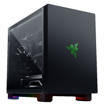 shumee Razer | Igralno ohišje | Tomahawk Mini-ITX z Razer Chroma RGB | Stransko okno | Črna | Mini-ITX | Napajalnik priložen Ne | SFX, SFX-L