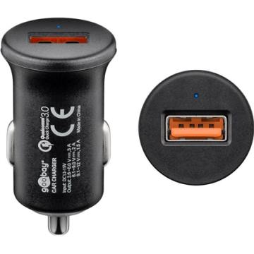 shumee Goobay | Avtomobilski polnilnik Quick Charge QC3.0 USB | USB 2.0 ženski (tip A)
