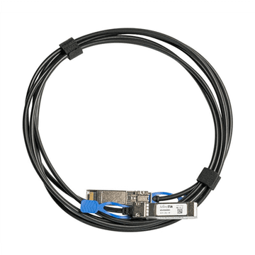 Mikrotik | 25GBase kabel za neposredno priključitev | XS+DA0001 | SFP/SFP+/SFP28 | Največja razdalja prenosa 1 m | Podpira SFP 1G/SFP+ 10G/25G SFP28, 25 Gbit/s