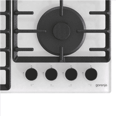 shumee Gorenje | GTW642SYW | Štedilnik | Plinska plošča na steklu | Število gorilnikov/kuhalnih con 4 | Gumbi | Bela