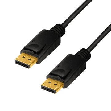 LogiLink | DisplayPort kabel | Moški | 20-pinski DisplayPort | Moški | 20-pinski DisplayPort | 1 m | Črna