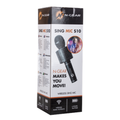 shumee N-Gear | Sing Mic S20 Bluetooth karaoke disko mikrofon | Da | Črna | Da | kg