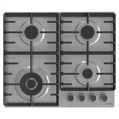 shumee Gorenje | Štedilnik | GW642ABX | Plinska | Število gorilnikov/kuhalnih con: 4 | Gumbi | Nerjaveče jeklo