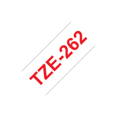 shumee Brother | 262 | Laminiran trak | Termo | Rdeč na belem | Rola (3,6 cm x 8 m)