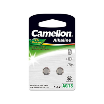 shumee Camelion | AG13/LR44/357 | Alkalna gumbasta baterija | 2 kosa.
