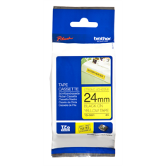 shumee Brother | S651 | Laminiran trak | Termo | Črn na rumenem | Rola (2,4 cm x 8 m)