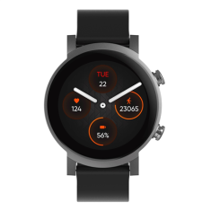shumee Mobvoi Ticwatch | E3 | Pametna ura | Polikarbonat | Steklena vlakna | Črna | Siva | Google Pay | Vodoodporna