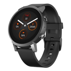 shumee Mobvoi Ticwatch | E3 | Pametna ura | Polikarbonat | Steklena vlakna | Črna | Siva | Google Pay | Vodoodporna