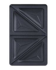 shumee TEFAL | XA800212 | Trikotni set za sendviče s toastom za kolekcijo Snack | Dimenzije (Š x D) 13 x 22,5 cm | Črna