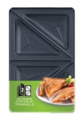 shumee TEFAL | XA800212 | Trikotni set za sendviče s toastom za kolekcijo Snack | Dimenzije (Š x D) 13 x 22,5 cm | Črna