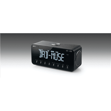 shumee Muse | Radio ura DAB+/FM in Bluetooth | M-196 DBT | Funkcija alarma | Funkcije NFC | Vhod AUX | Črna