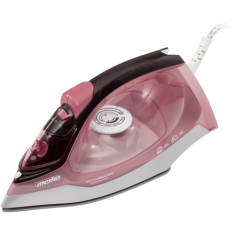shumee Mesko | Likalnik | MS 5028 | Parni likalnik | 2600 W | Neprekinjena para 35 g/min | Izpust pare 60 g/min | Roza/siva