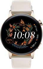 shumee Huawei Watch GT | 3 | Pametna ura | Nerjaveče jeklo | 42 mm | Zlata | Bela | Odporna na prah | Vodoodporna